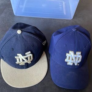 2 NOTRE DAME HATS